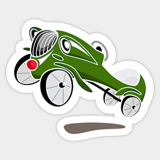 Green Paddle Car Sticker